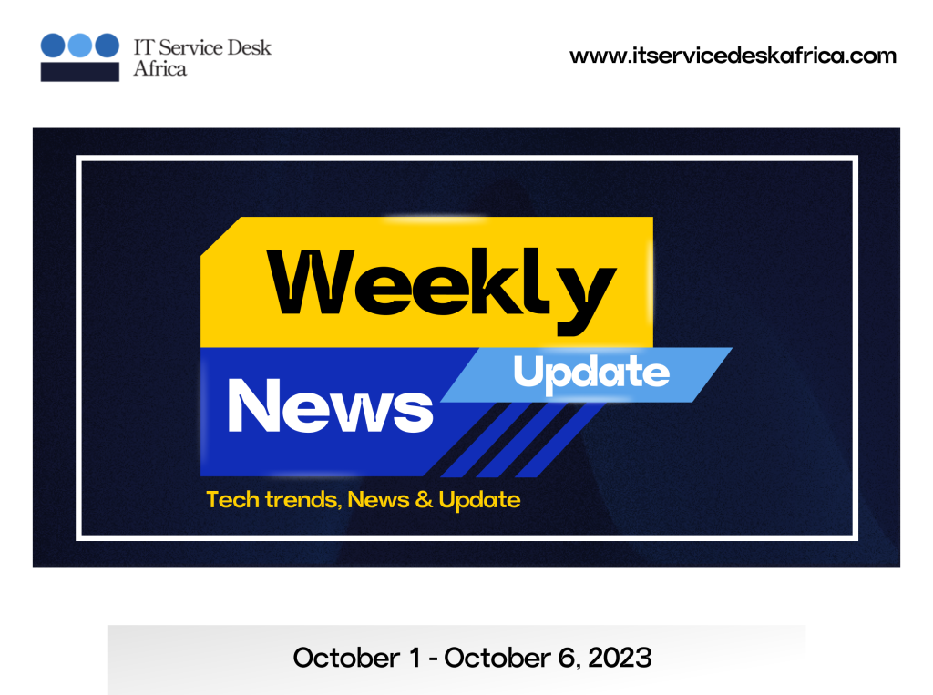 Weekly tech news update by ITSA
